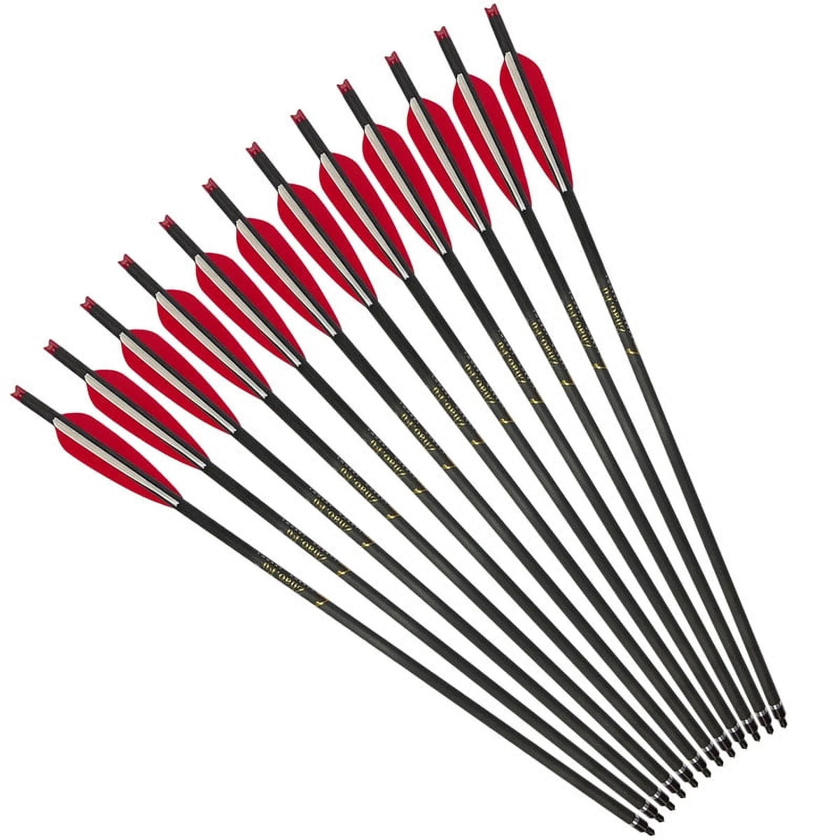 20 Inch Carbon Crossbow Bolts 12 Pack V706059