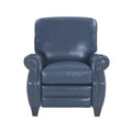 Blue All Leather Recliner S33601