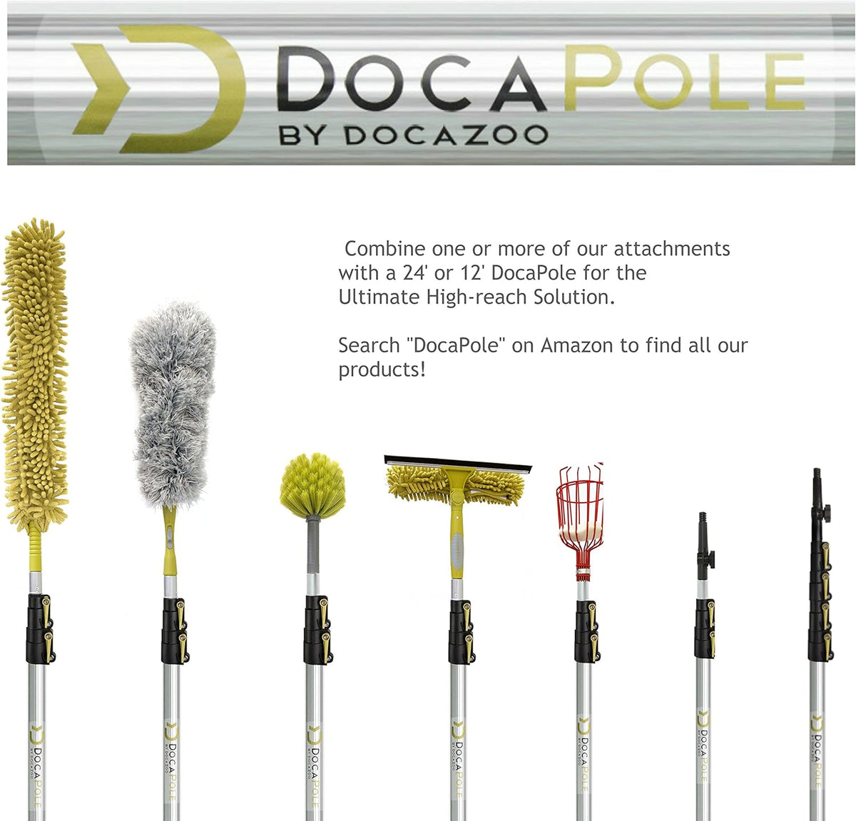 5-12 Foot Telescoping Extension Pole with Cobweb Duster Pack of 2 Y977111