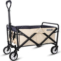 Collapsible Folding Utility Wagon Cart 5" Solid Rubber Wheels Grey K675419
