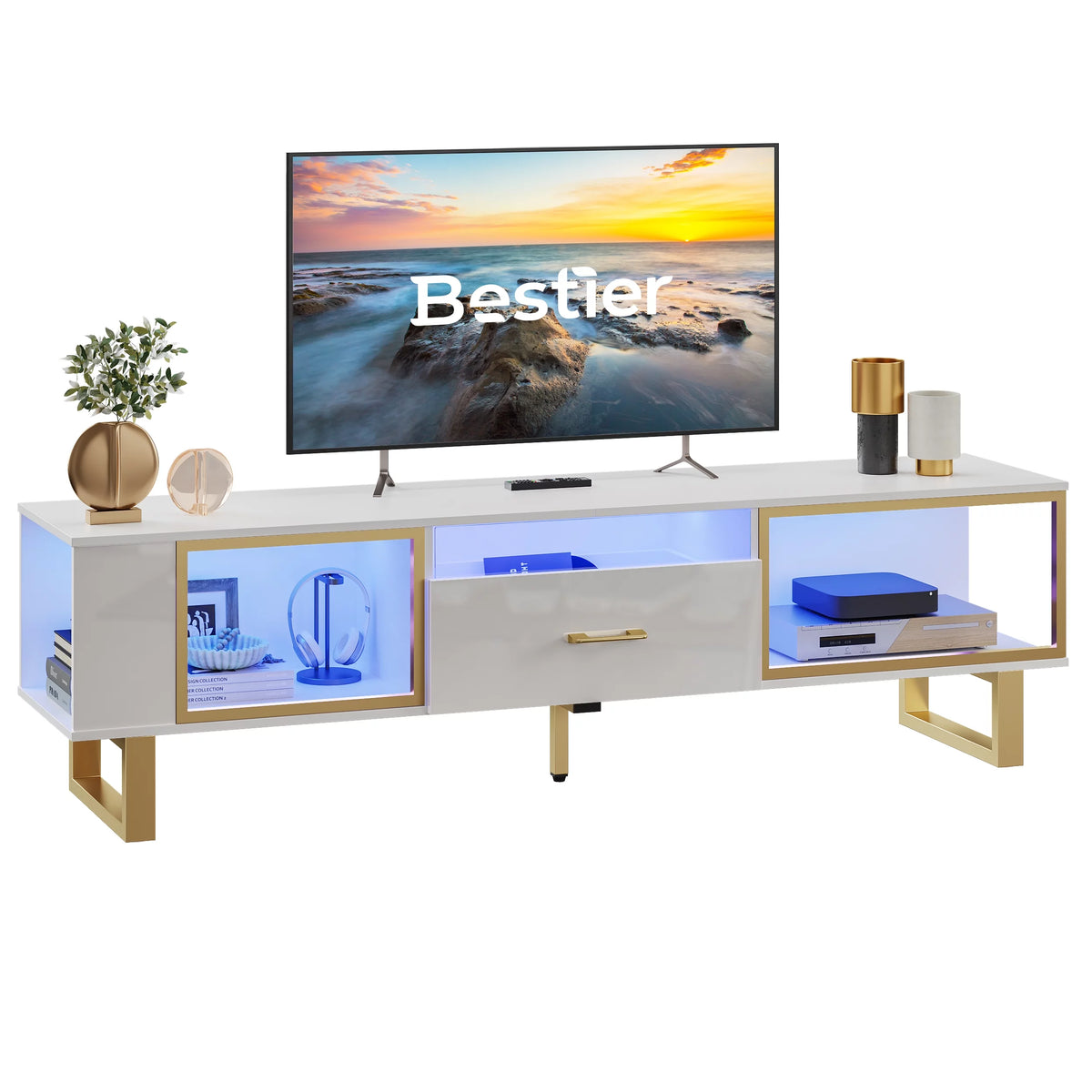 70 inch High Gloss LED TV Stand with Drawer W625160