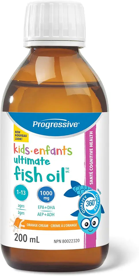 Fish Oil For Kids 800 mg EPA 200 mg DHA Orange Flavour 200 ml N655333