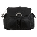 Black Nylon Diaper Bag U7138