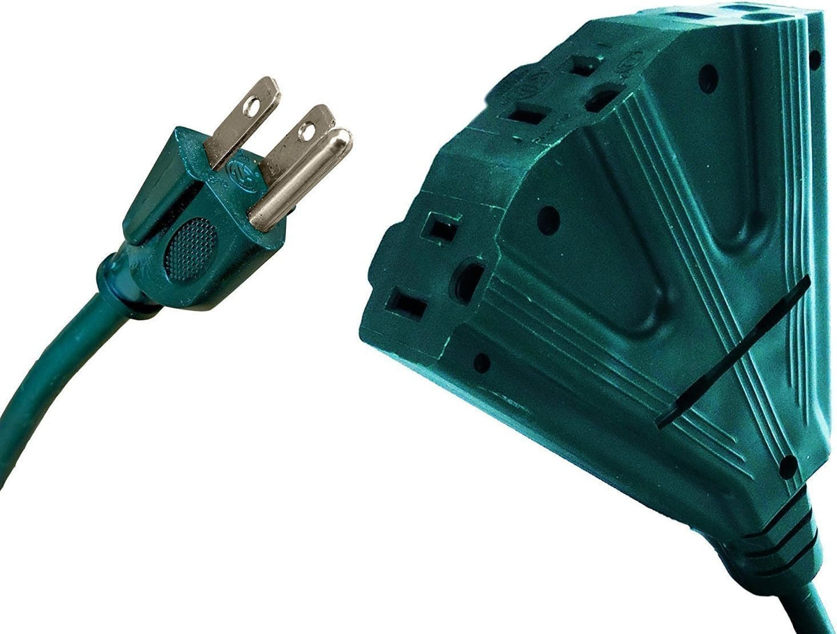 100 Ft Outdoor Extension Cord with 3 Outlets S1876