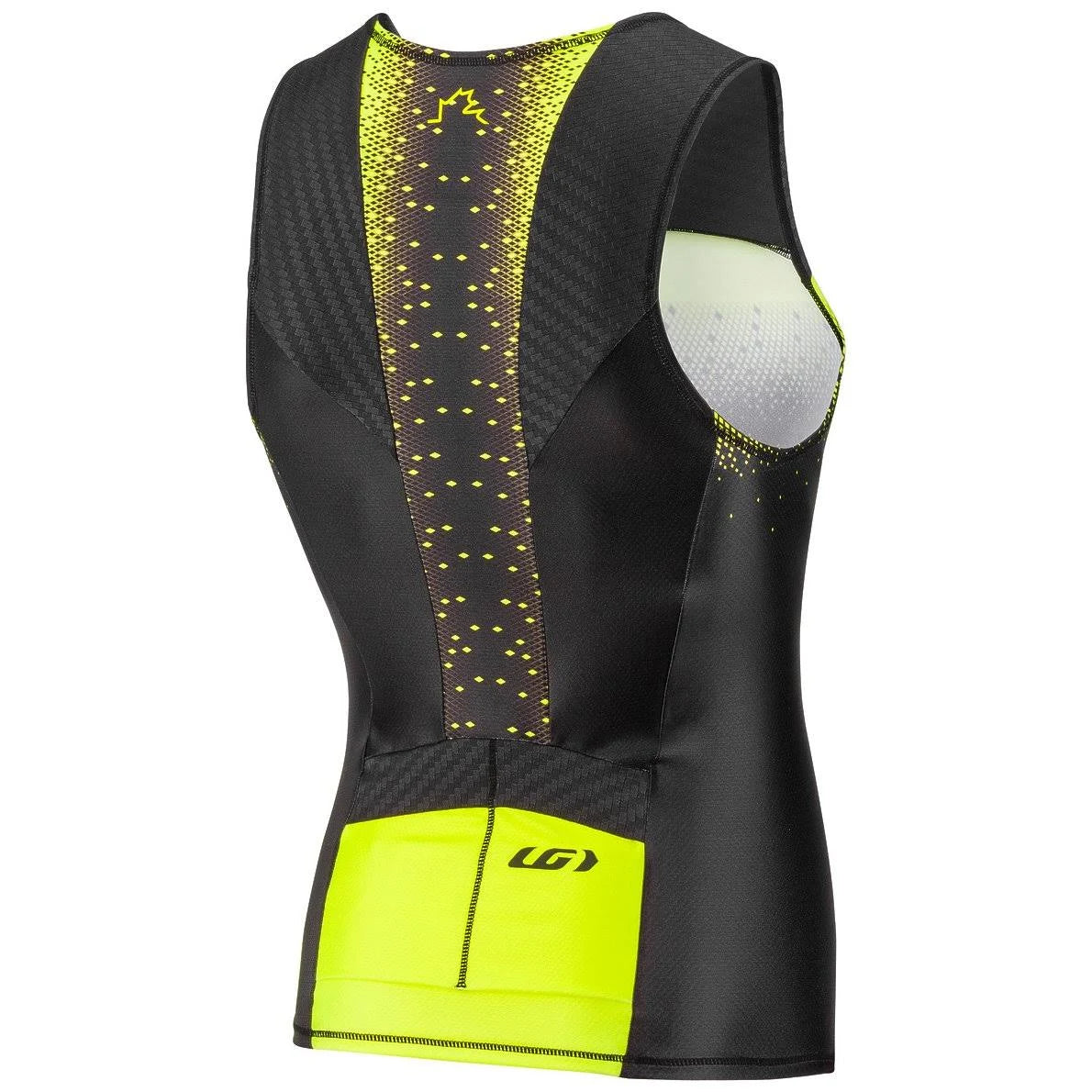 Men's Sleeveless Tri Course Black Flame Carmin H5602