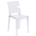 Transparent Crystal Square Back Chair P629