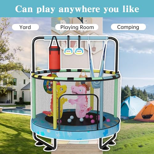55" Trampoline with Safety Enclosure Net T39050