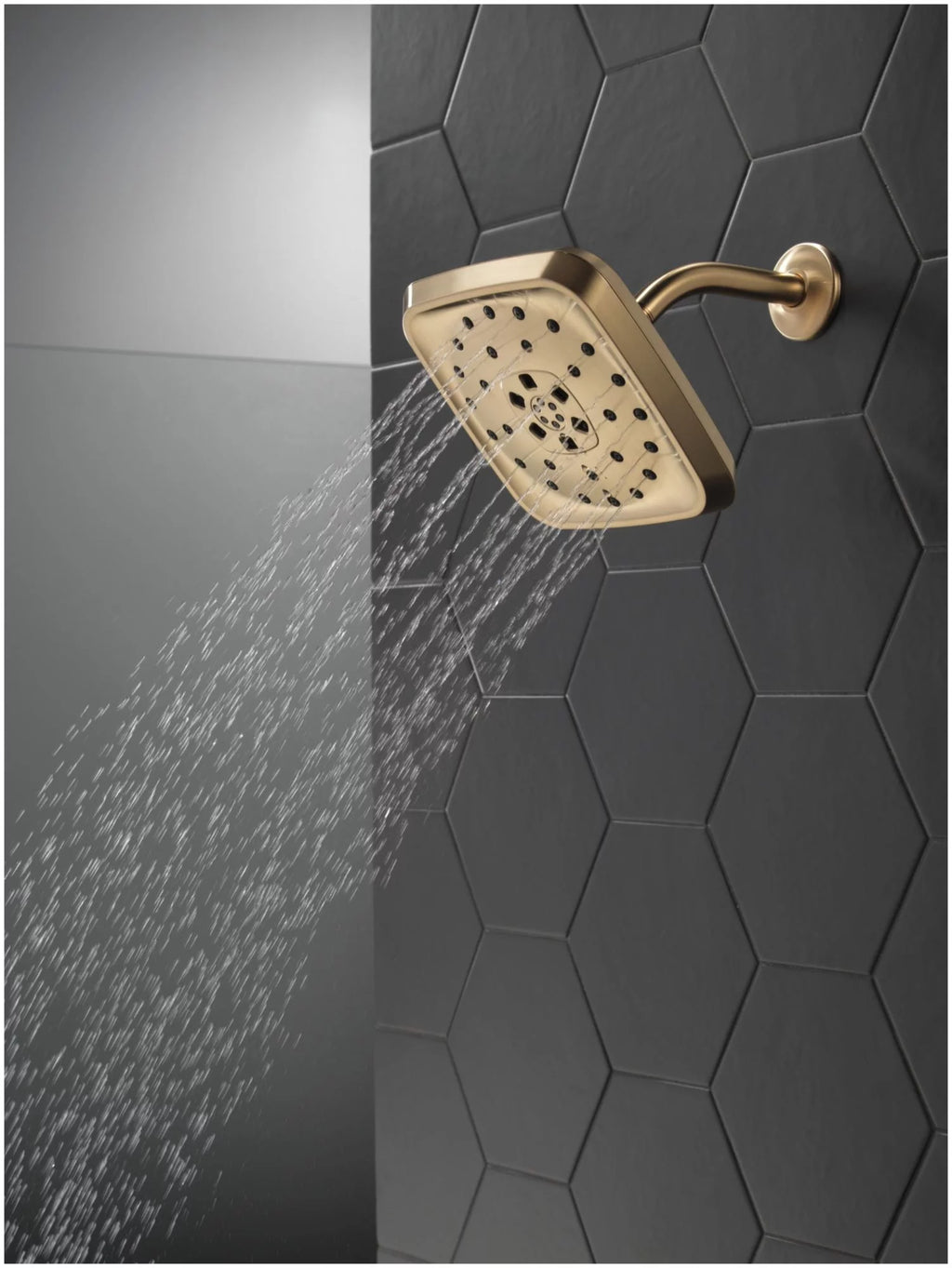 Square 1.75 GPM Multi Function Rain Shower Head O84006