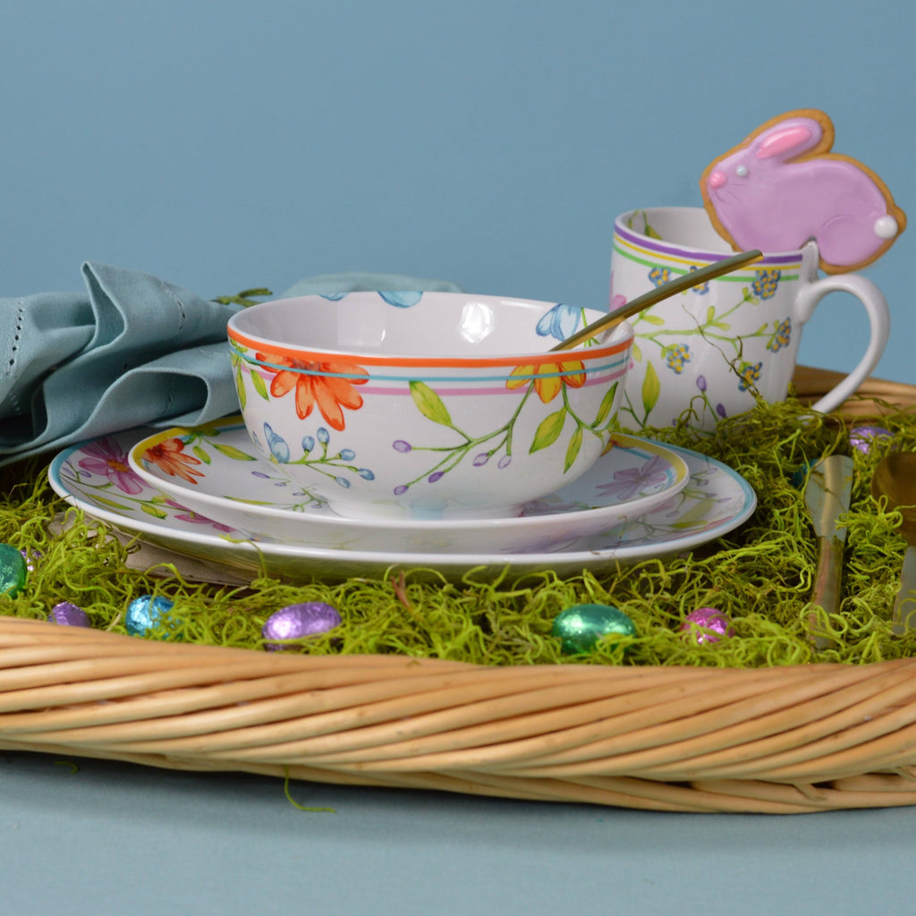 16 Piece Multicolor Dinnerware Set L419150