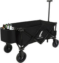 Collapsible Utility Wagon with Wheels Black A8487