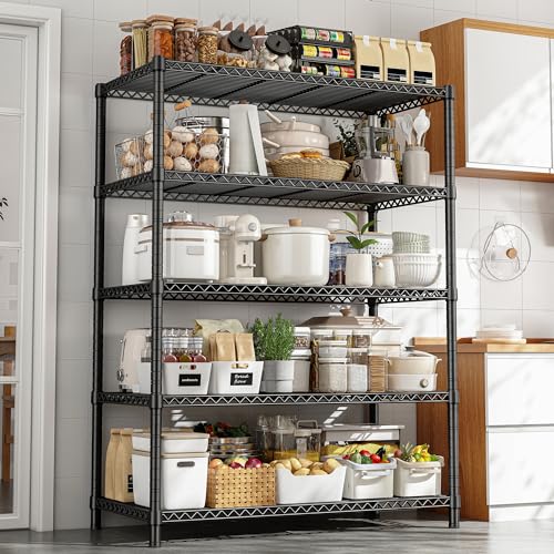 5-Tier Heavy Duty Metal Wire Shelving T86544