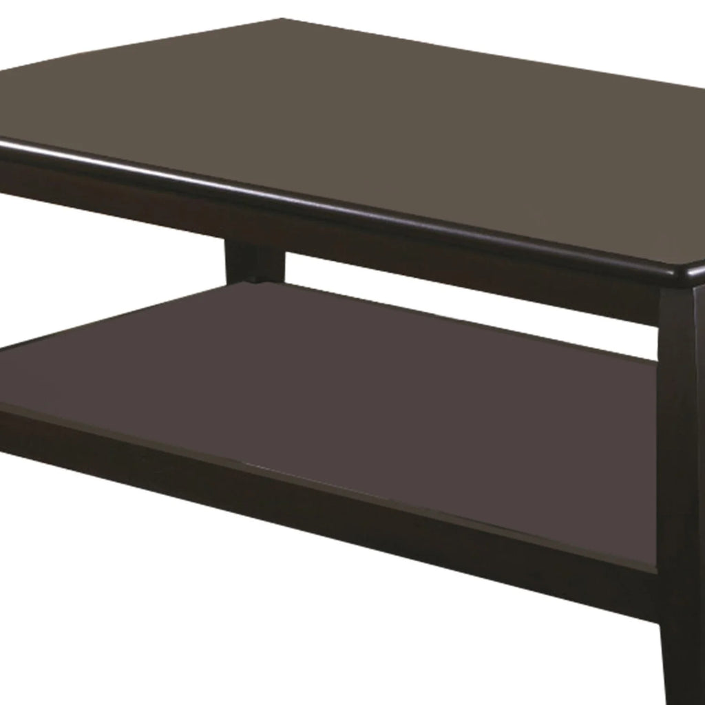Round Contemporary Wood Coffee Table J113