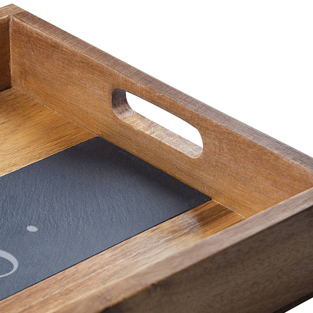 Acacia and Slate Tray X80940
