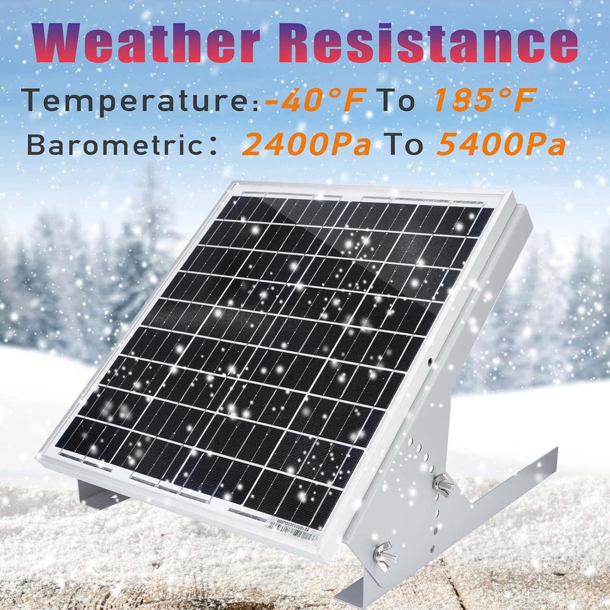 20 Watt 12V Solar Panel Kit with Adjustable Tilt Mount Brackets and 5A PWM Solar Charge Controller F17993