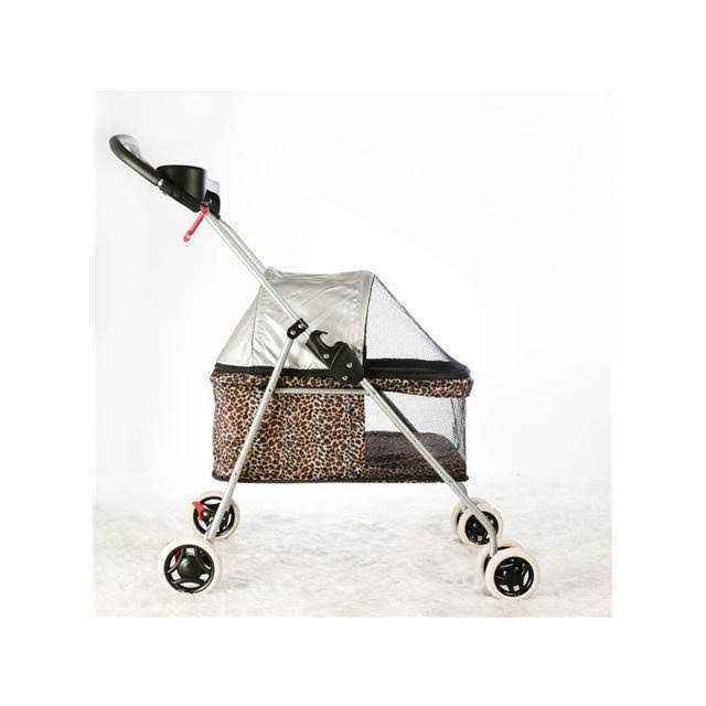 4 Wheels Folding Waterproof Portable Pet Stroller with Cup Holder P3827