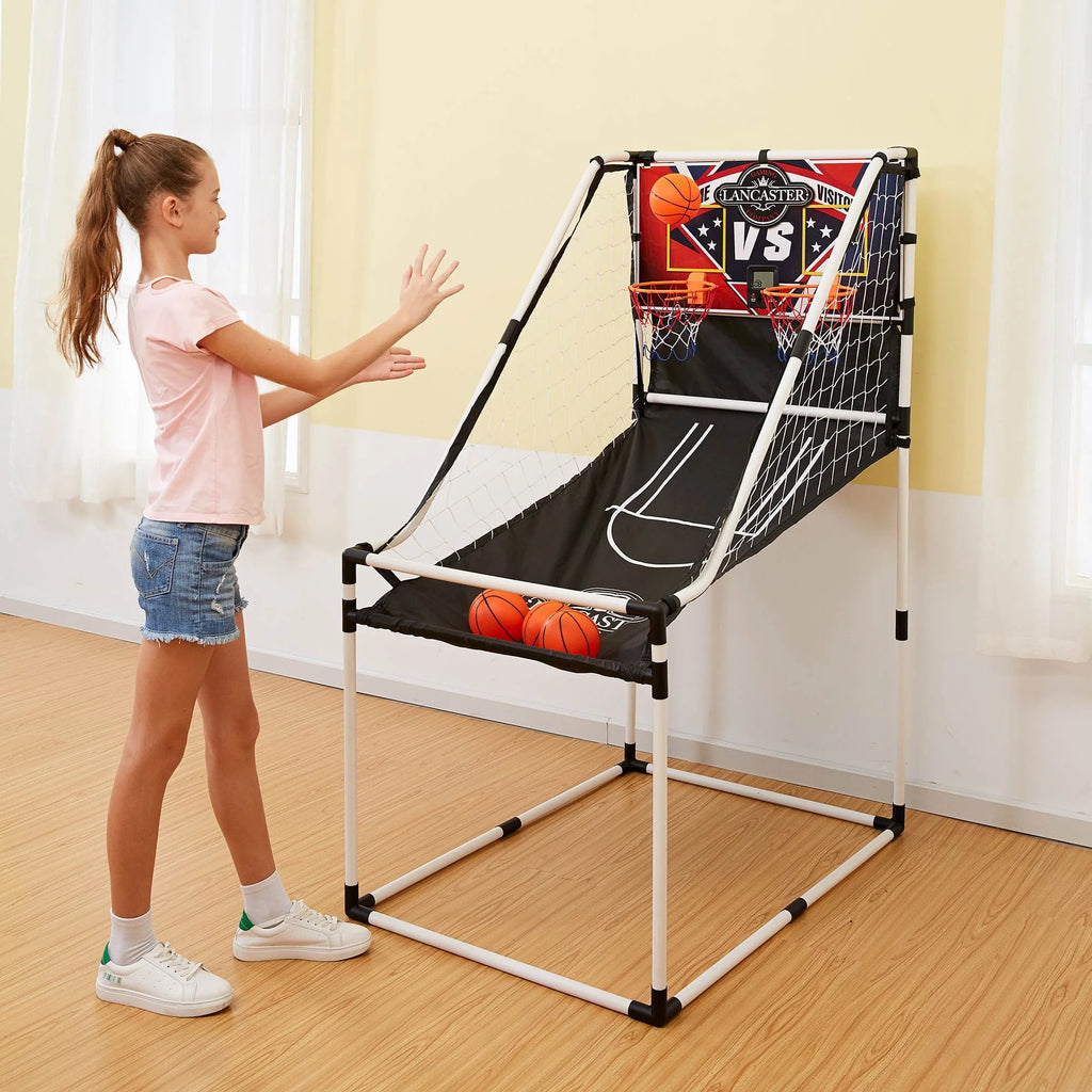 Electronic Scoreboard Arcade Basketball Hoop Game D975326
