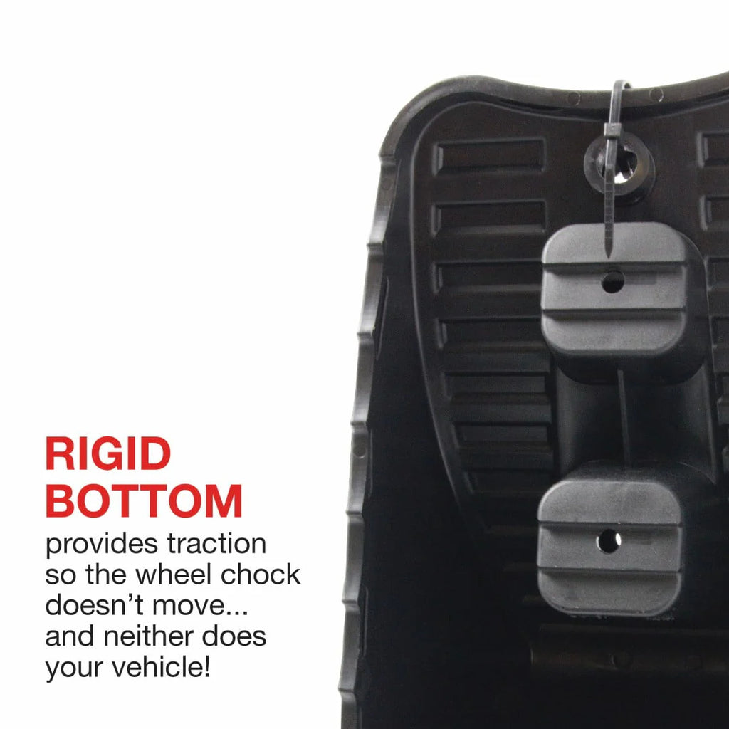 Black Resin Wheel Chocks, 2 Pieces Z498