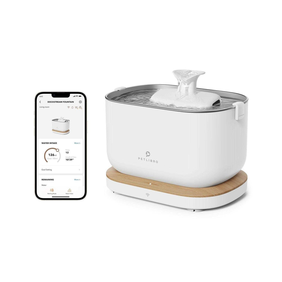 App Monitoring 2.5L/84oz Cat Water Fountain E4283