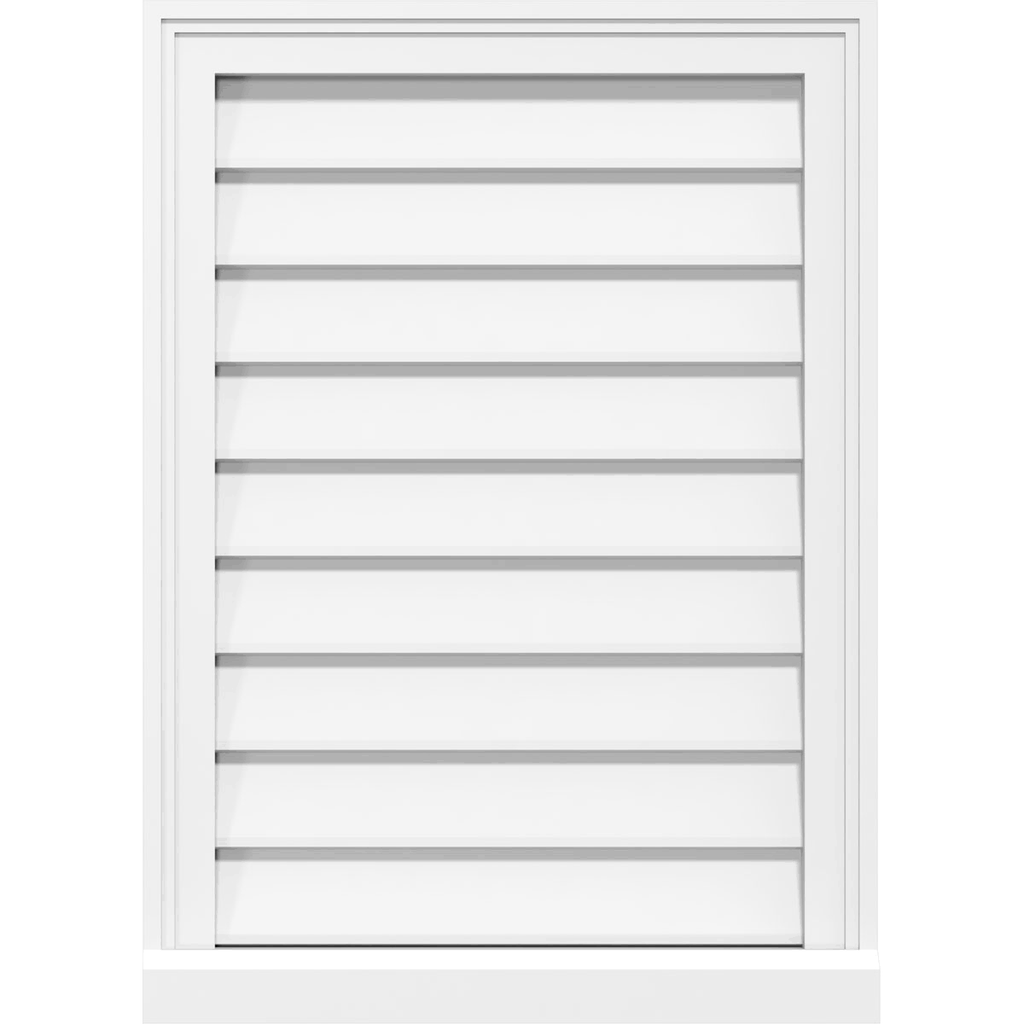 PVC Vertical Surface Mount Gable Vent N24503