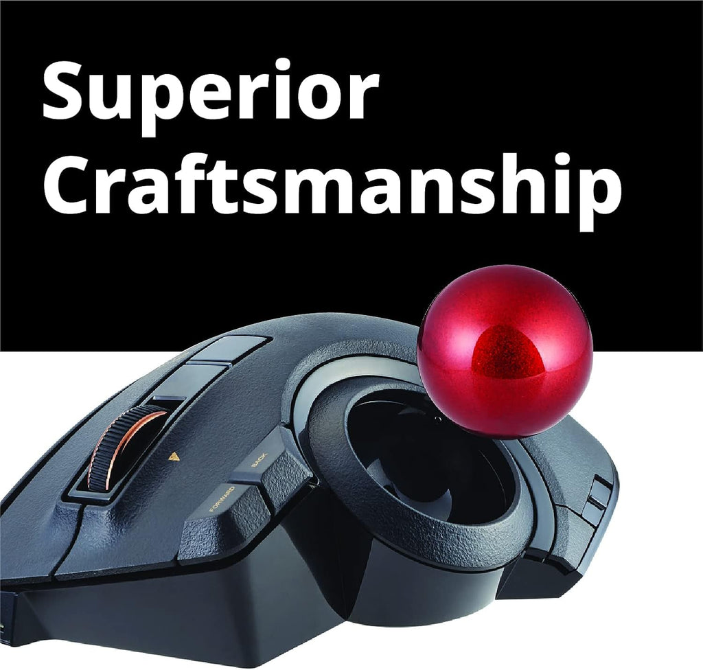 Wired Wireless Bluetooth Thumb-Operated Trackball Mouse, 8-Button, Black Q8086