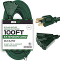 100 Ft Outdoor Extension Cord with 3 Outlets S1876