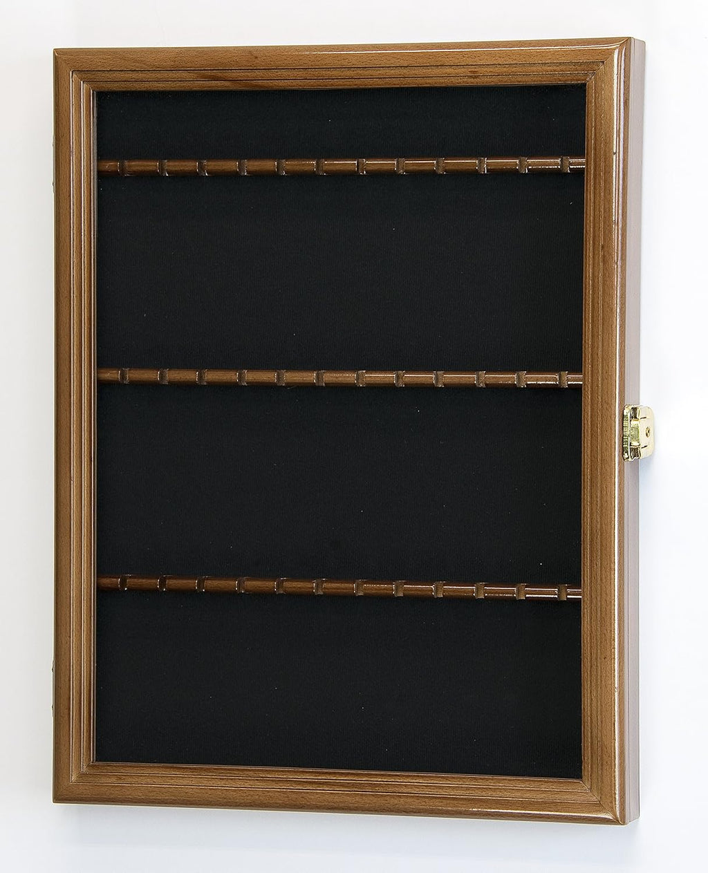 Spoon Display Case Cabinet Holder Rack Wall Mounted Walnut Finish F43742