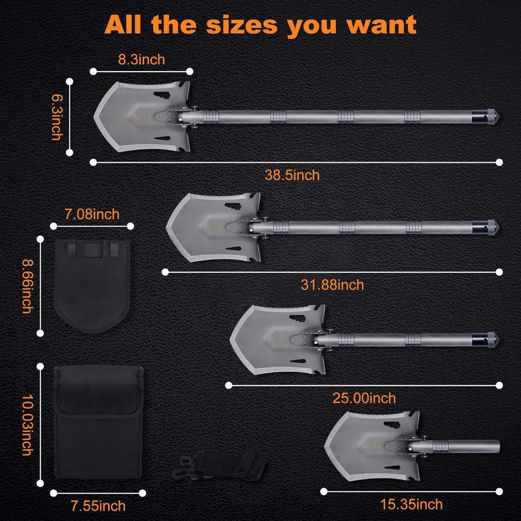 Folding Camping Shovel with Carrying Bag L62579