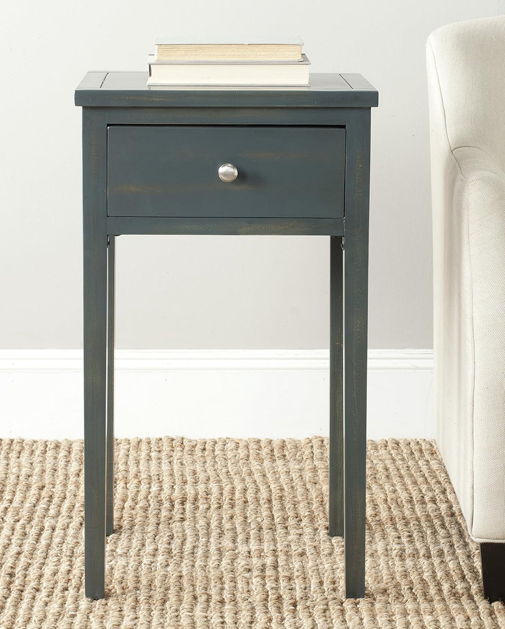 French Grey End Table P965