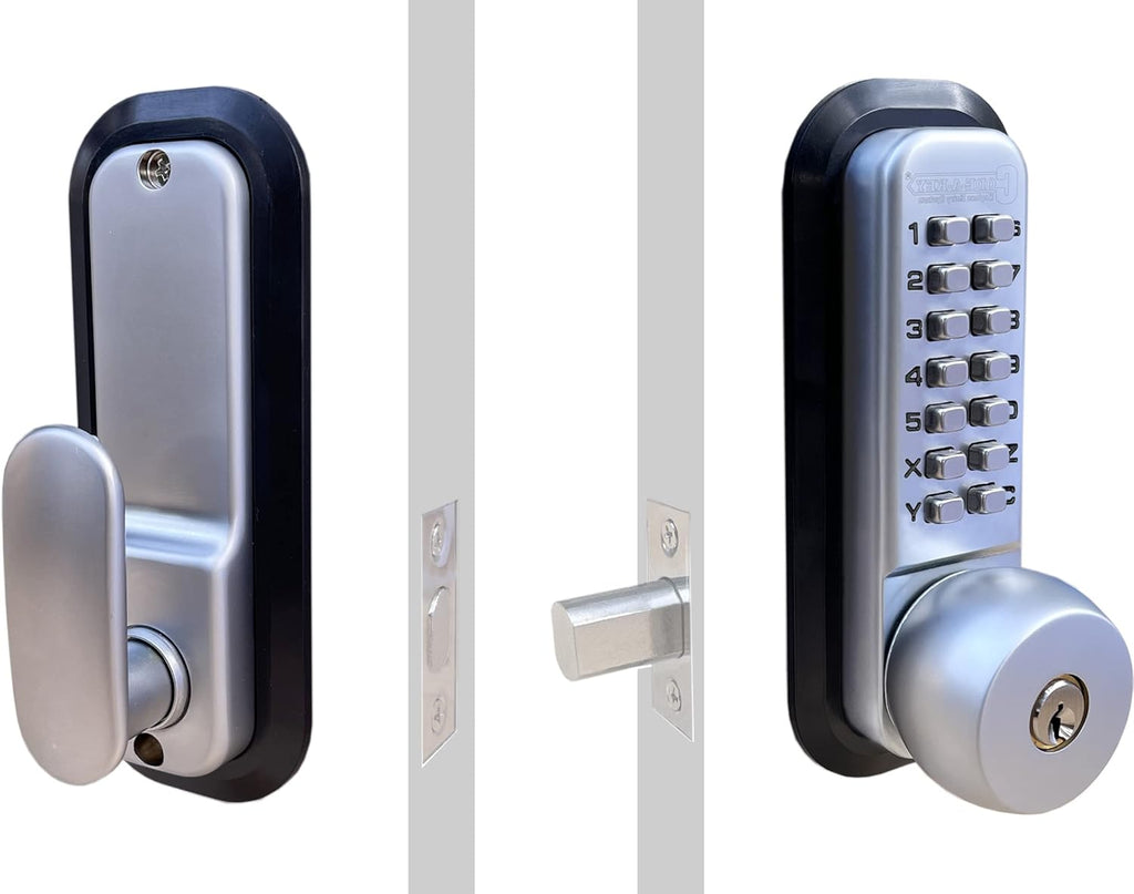 Mechanical Deadbolt Door Lock Chrome U31785