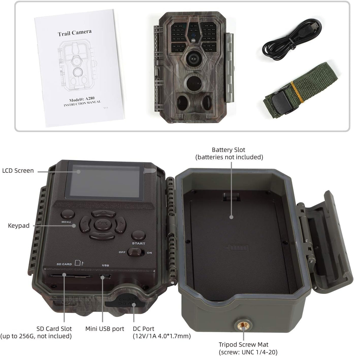2-Pack 24MP 1296P Trail Game Cameras I30020