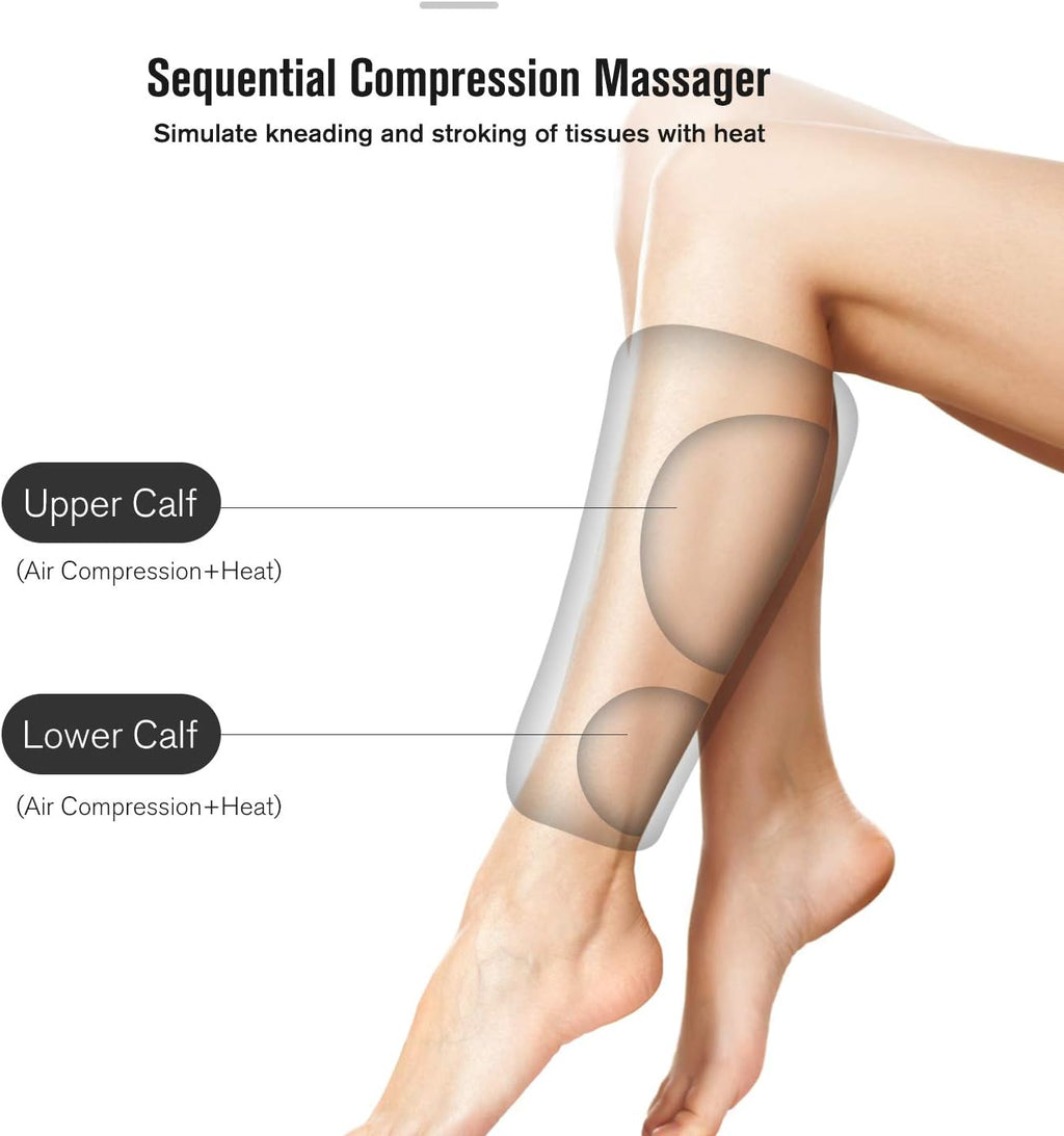 Leg Massager with Heat 3 Modes 3 Intensities D64107
