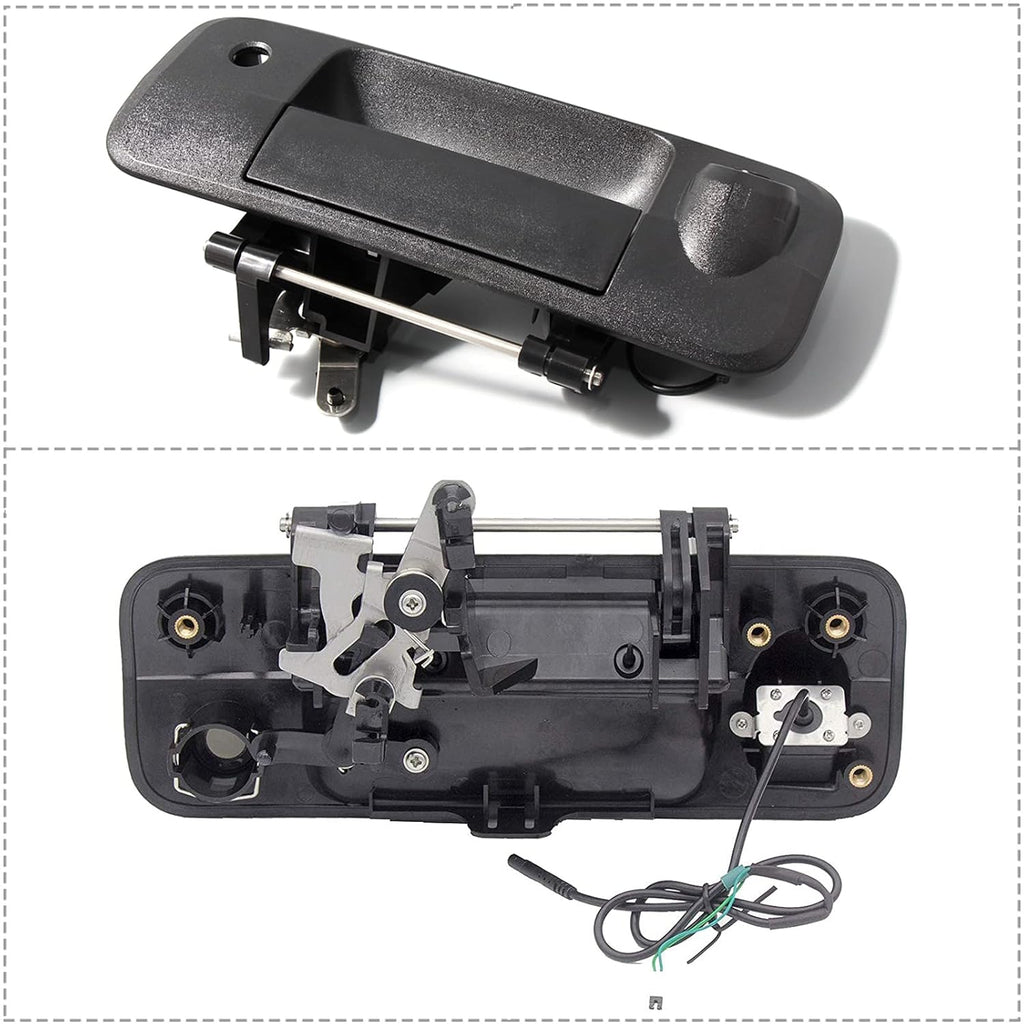 Tailgate Handle Backup Rear View Camera Black X364918