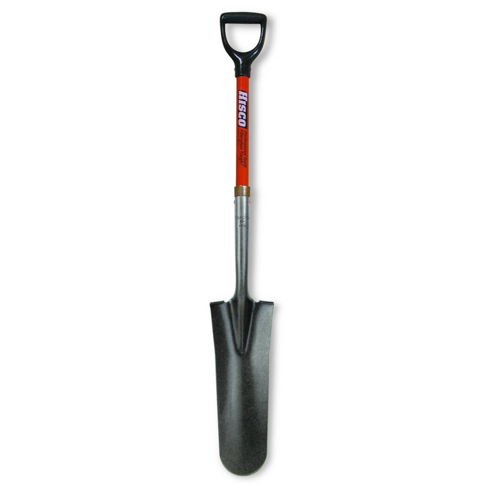 16 in. Fiberglass D-Grip Handle Drain Spade Shovel J64784