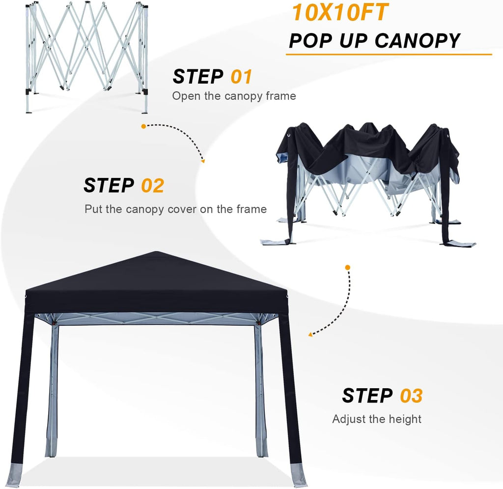 10x10Ft Pop-up Canopy Tent Z676693