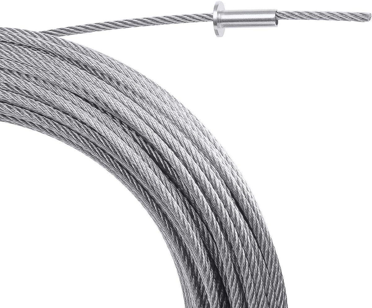 120 Pack Stainless Steel Protector Sleeves for 1/8 Wire Rope Cable Railing B8769