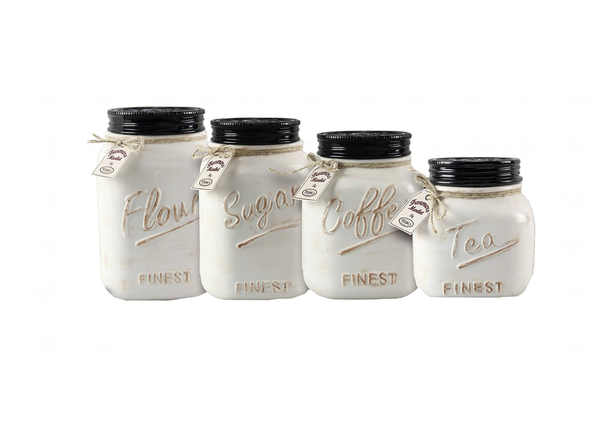 4 Piece Ceramic Canister Set M2511