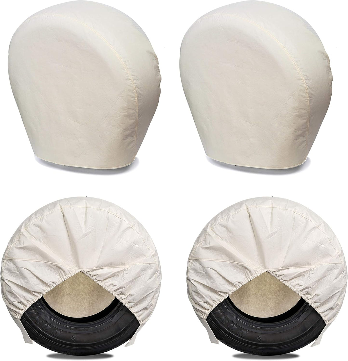4 Pack Black Heavy Duty Tire Covers Y989