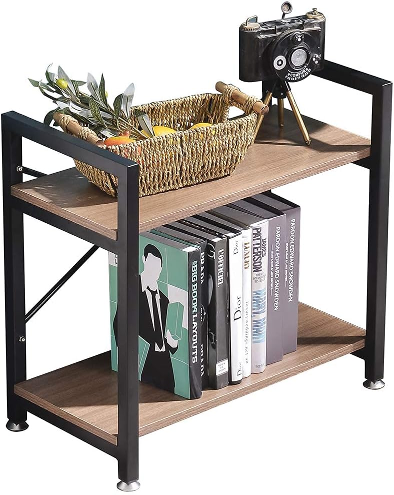 Industrial Style 2 Tier Bookshelf Storage Rack A12032