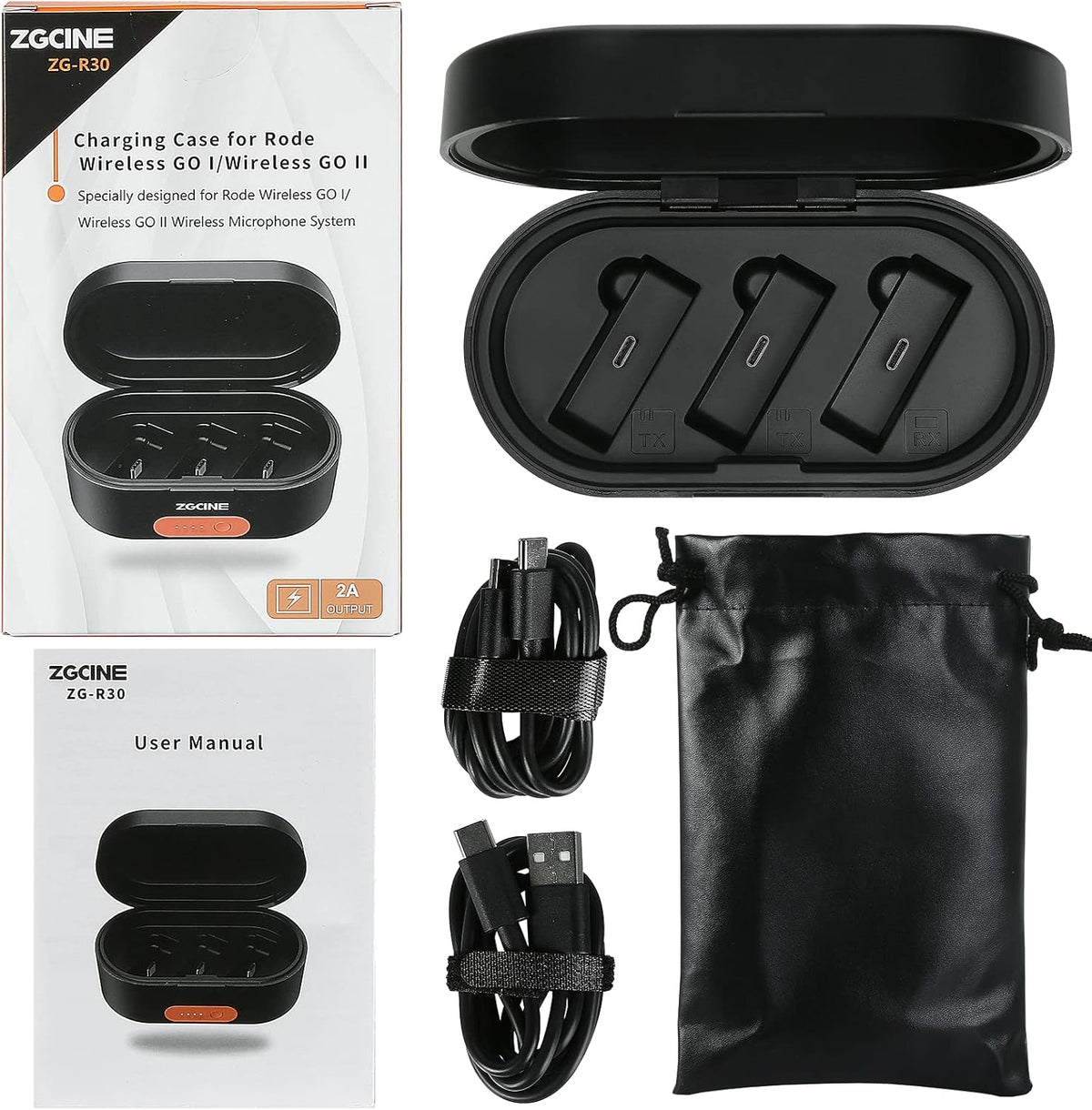 Wireless Charging Case with 3400mAh Built-in Battery F572