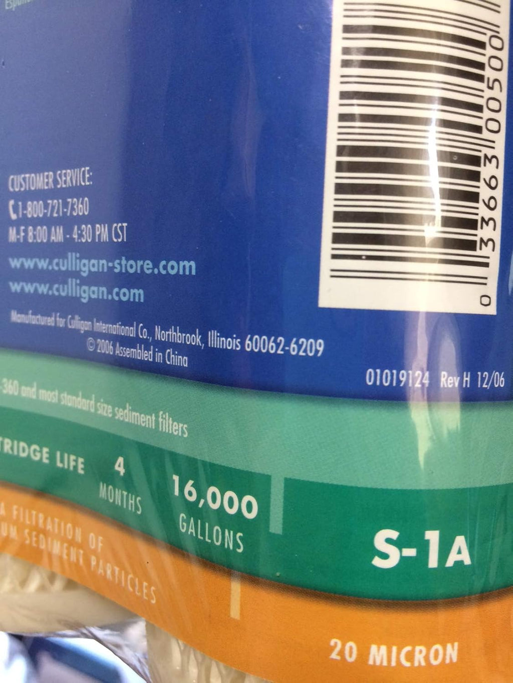 Sediment Water Filter Cartridge Pack of 2 U574