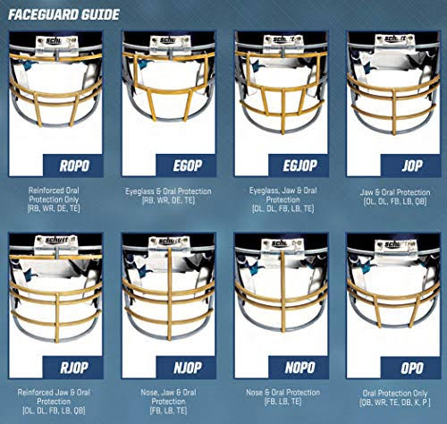 Carbon Steel Football Facemask U6504