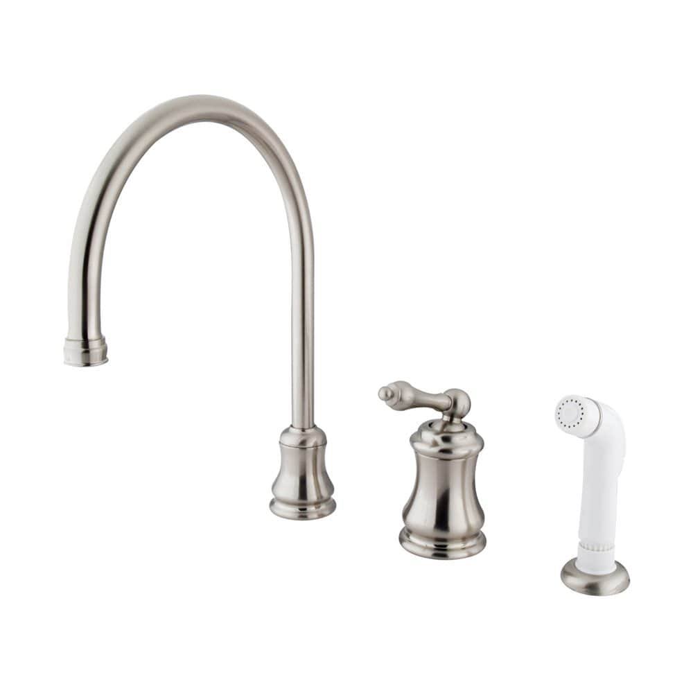 Single Handle Kitchen Faucet Satin Nickel T12772