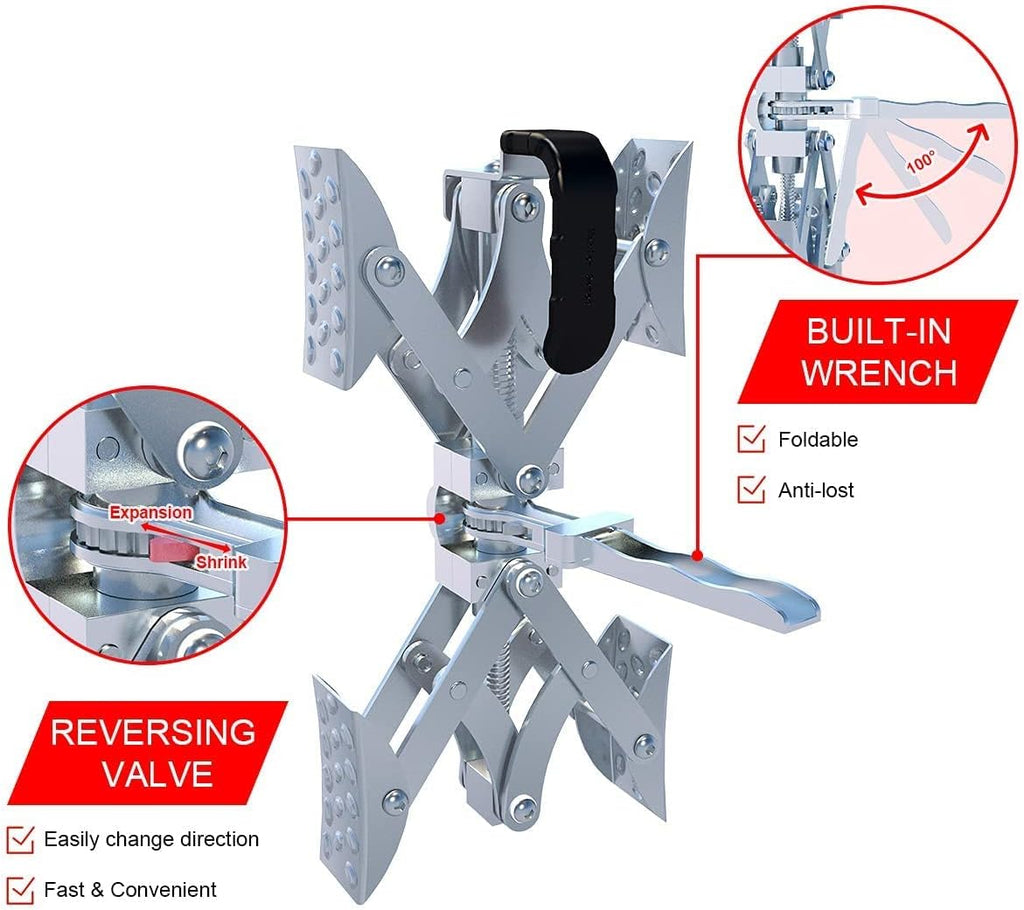X-Shaped Wheel Chock Stabilizer 2 Set V628206