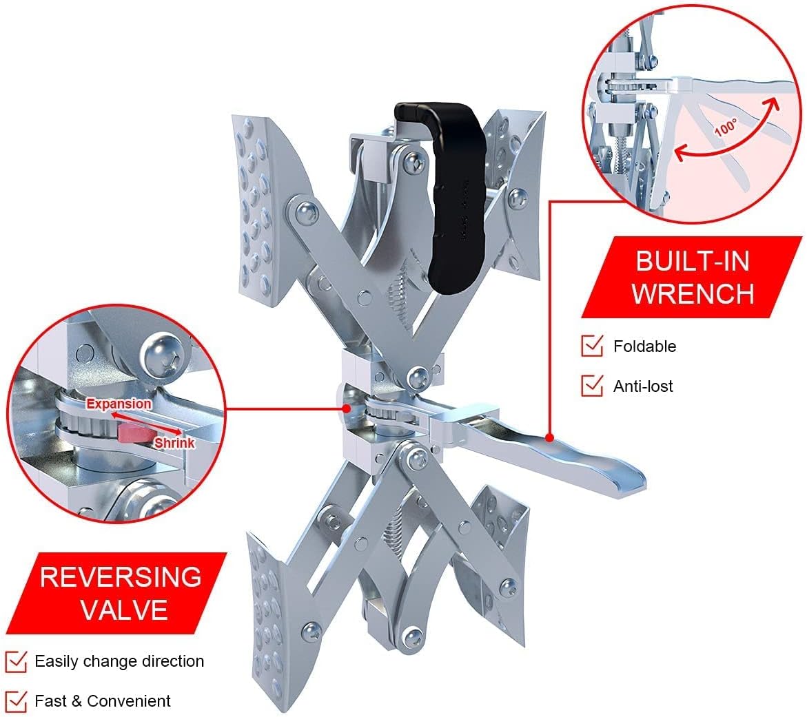 X-Shaped Wheel Chock Stabilizer 2 Set V628206
