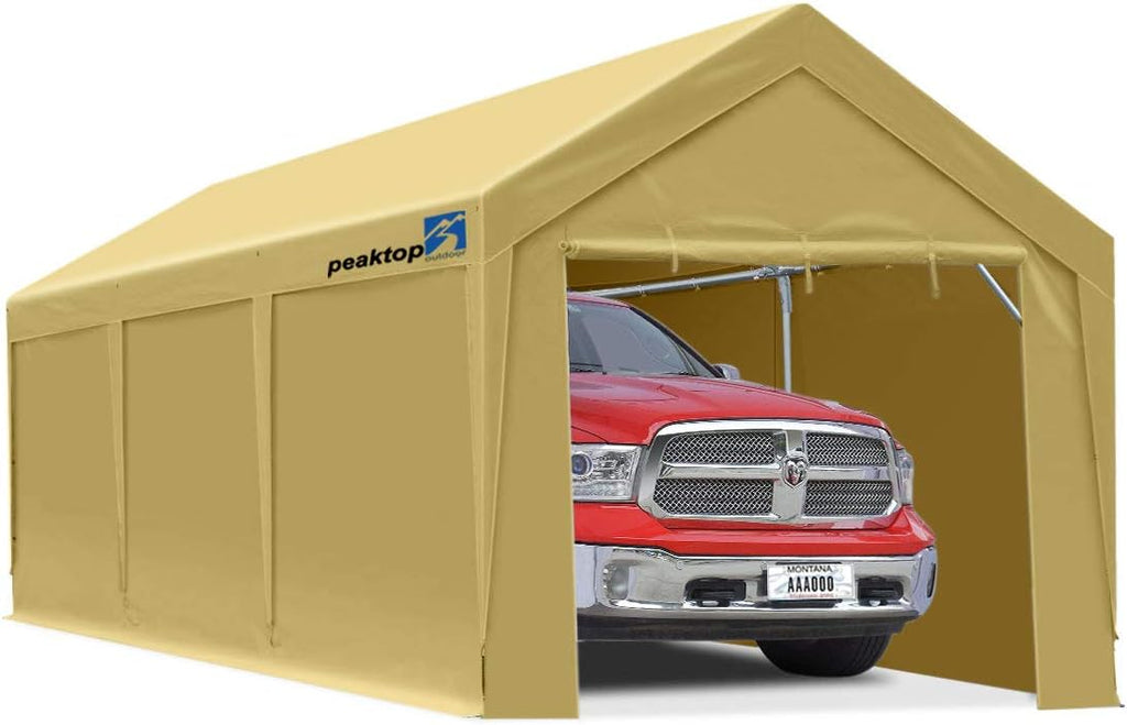 12 x 20ft Heavy Duty Carport with Removable Sidewalls O227972
