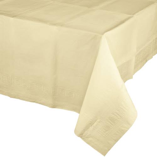 Ivory Tissue Poly Tablecover 54 x 108 Case of 24 A194349