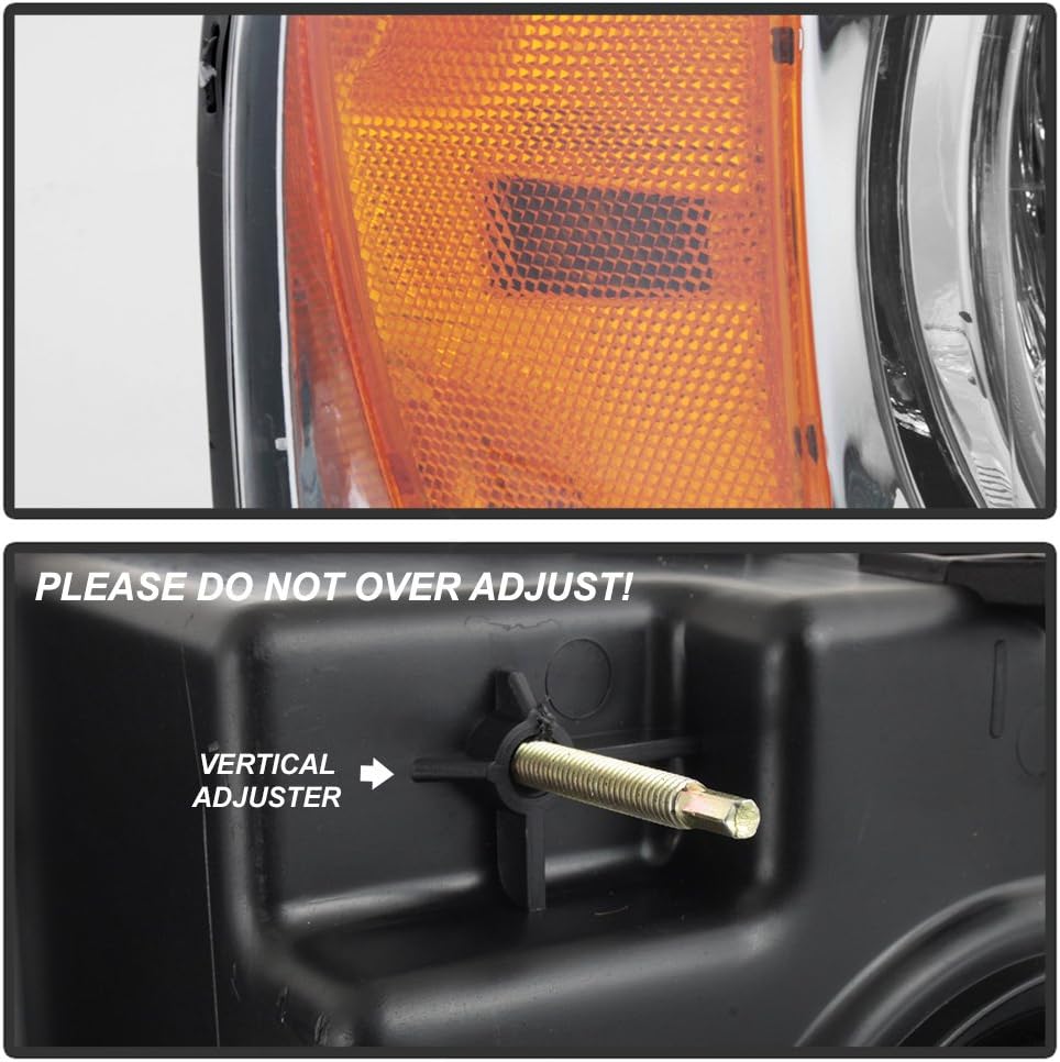 Chrome Headlights Pair Set Q169406