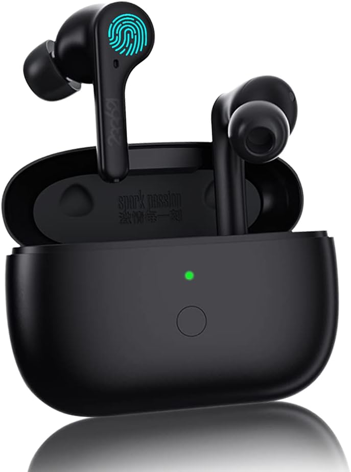 Wireless Earbuds, Active Noise Cancelling Bluetooth 5.1 in-Ear Headphones, IPX4 Waterproof 16H Playtime White W270