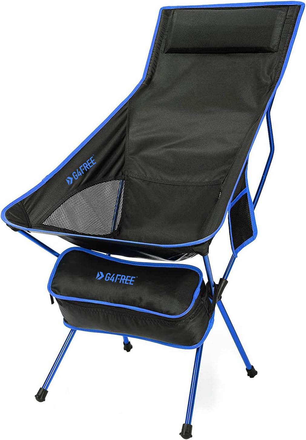 Lightweight Portable High Back Camping Chair with Headrest & Pocket F95351