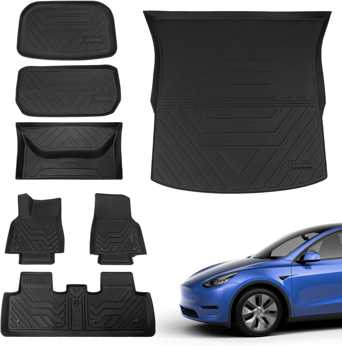 Tesla Model Y Cargo Mat Trunk Liner 5-Seater Q438